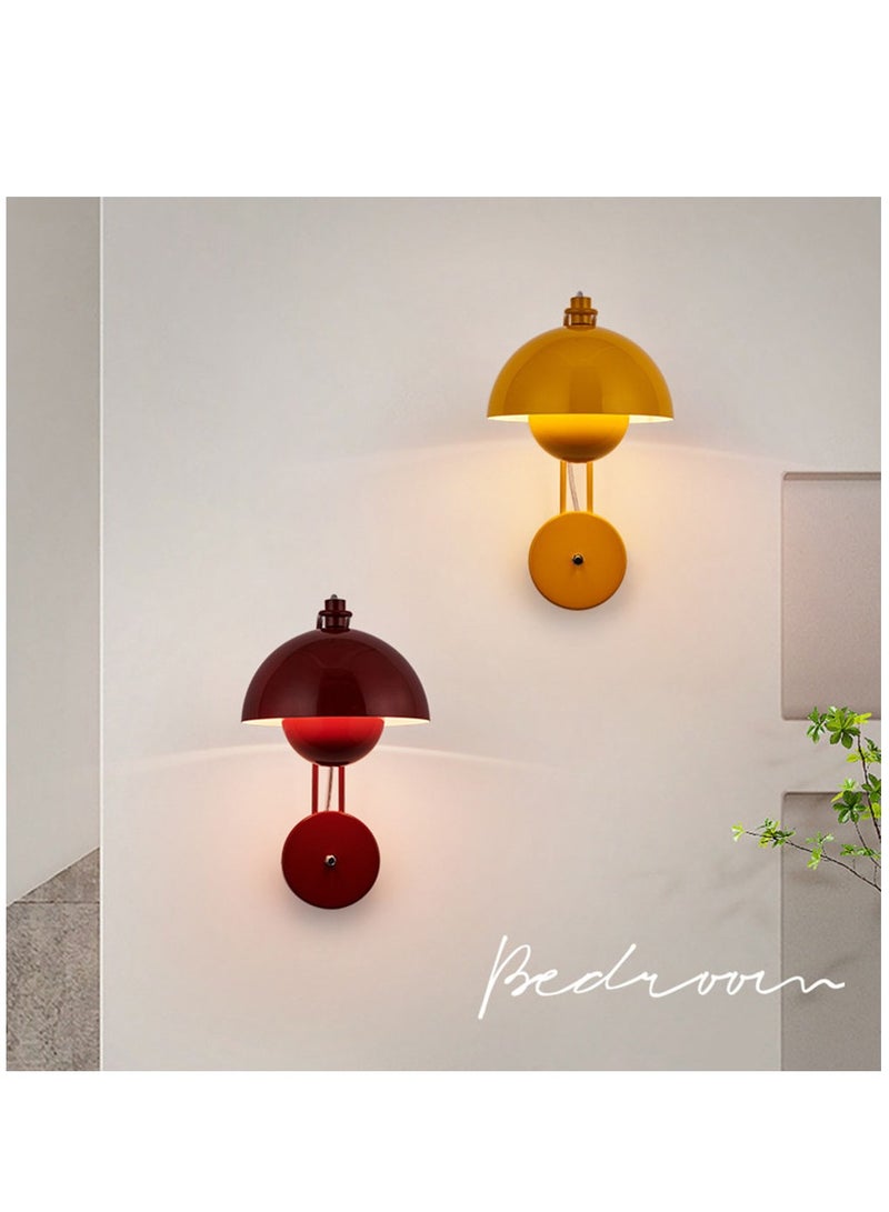 Arabest مصابيح حائطية مع مفتاح تشغيل وإيقاف، مصباح حائطي بجسم مطلي بطلاء غير لامع، مصباح بجانب السرير، مصابيح زينة الحمام - Image 2