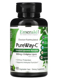 Emerald Laboratories PureWay-C + R-Alpha Lipoic 500 mg 90 Vegetable Caps (250 mg per Capsule) 