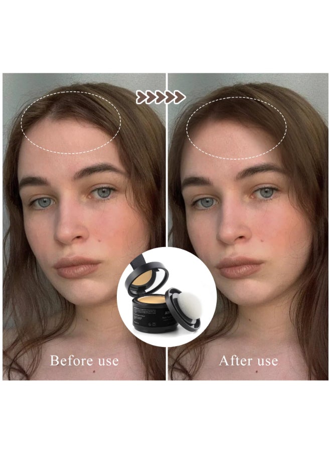 afmicat Instant Hairline Powder Root Touch Up Hair Color for Gray Coverage and Thinning Hair Root Cover Up Conceals Hair Loss Bald Spots Natural and NonGreasy Hair Color for Women Men Medium Blonde - Image 4