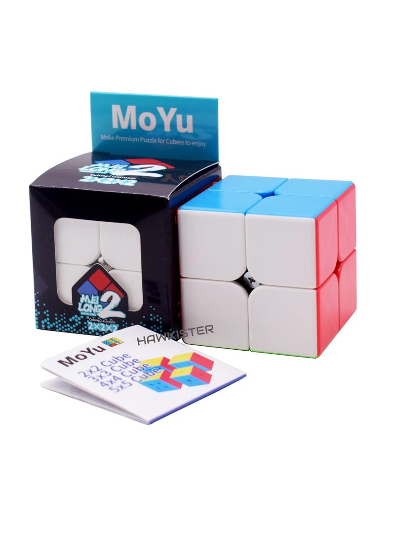 Hockeyster Moyu MFJS Meilong High Speed ​​Magic Cube Stickerless 2x2x2  - Image 3