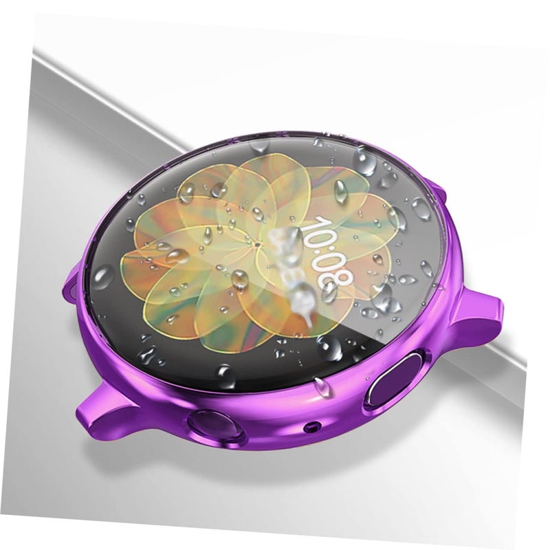 Purple TPU Protective Case Cover for Watch Active Easy Installation Scratch Resistant - Image 3
