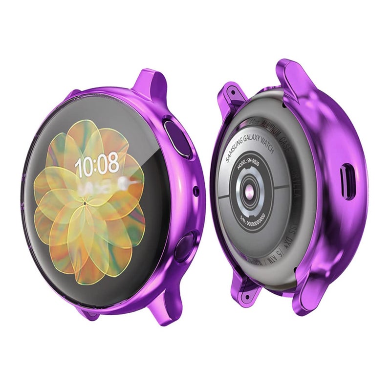 Purple TPU Protective Case Cover for Watch Active Easy Installation Scratch Resistant - Image 2