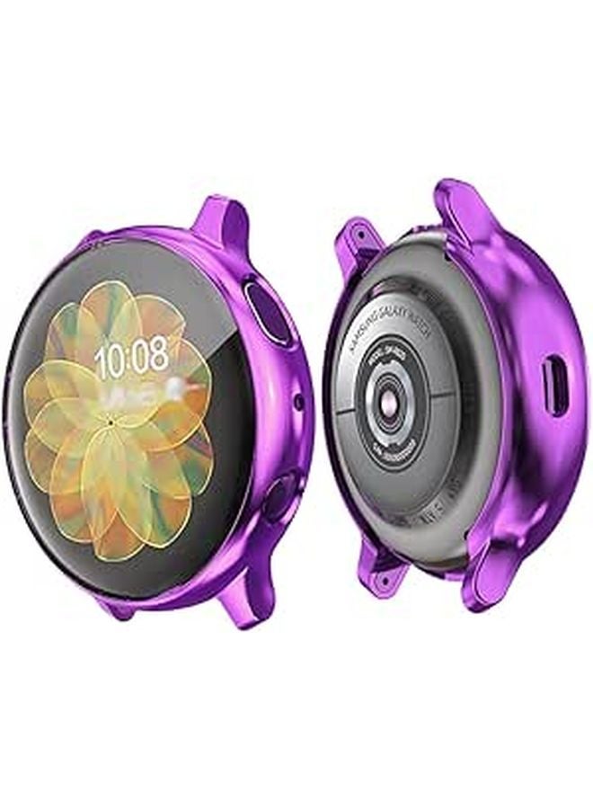 Purple TPU Protective Case Cover for Watch Active Easy Installation Scratch Resistant - Image 1