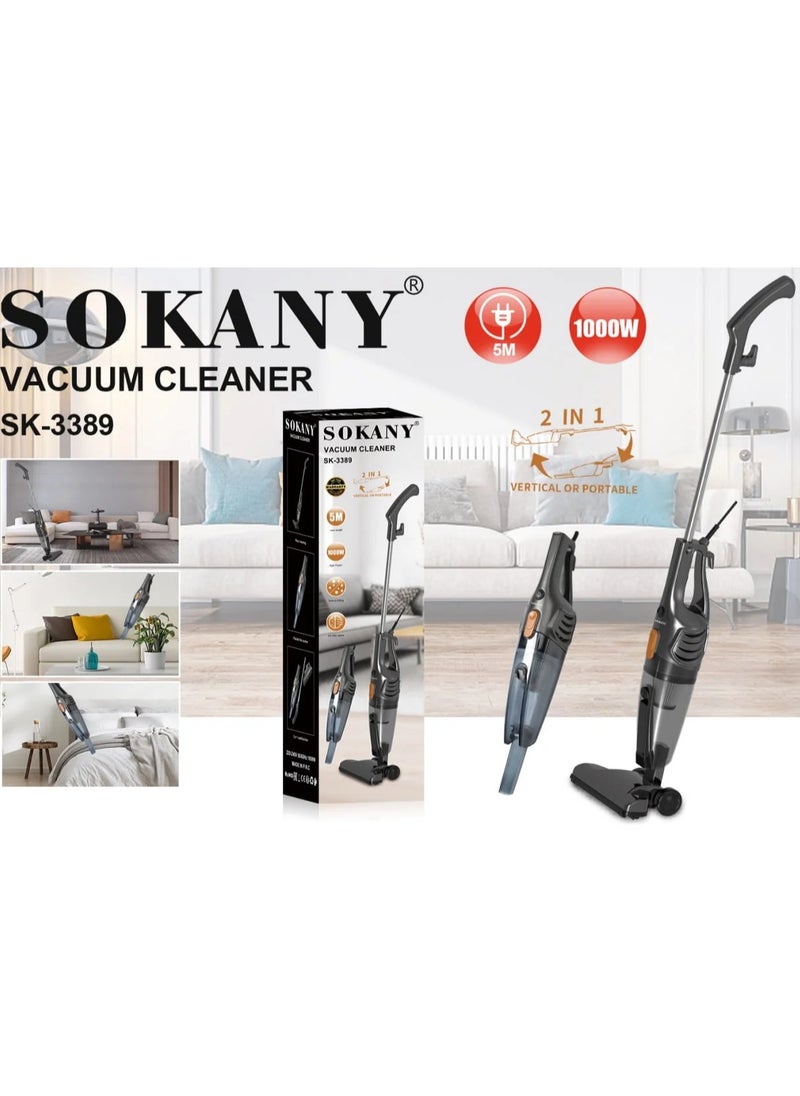 sokany Sokany Stainless  Vacuum Cleaner 1000 Watt, Silver  - Image 2