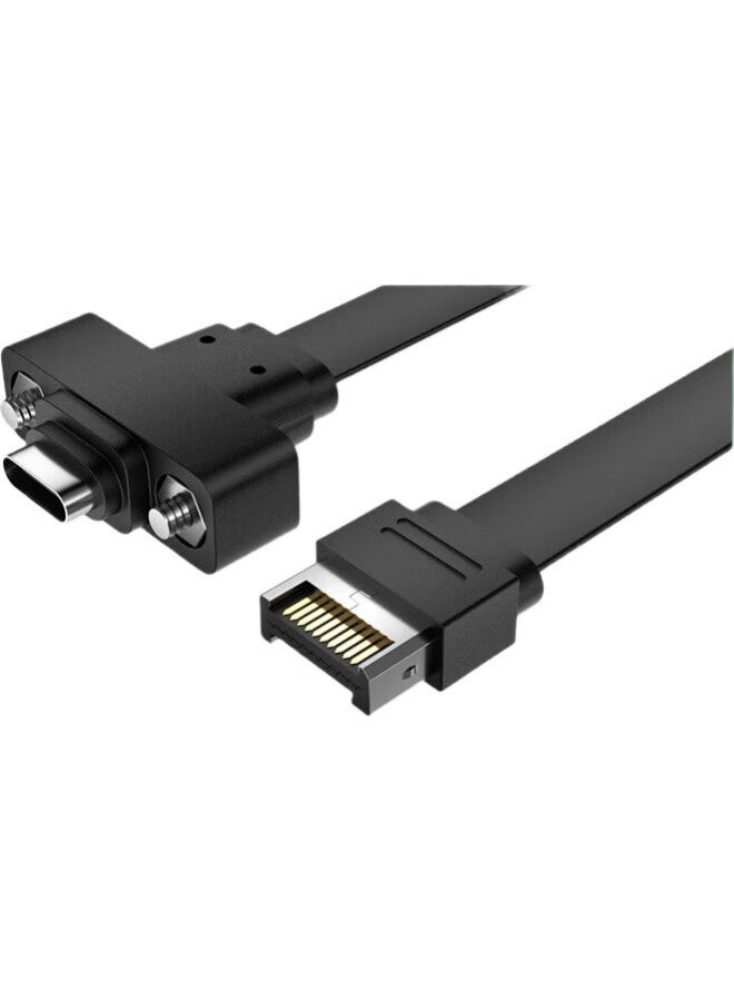 Kelepu Type-E To Type-C Female Extension Cable Usb 3.1 Motherboard Expansion Chassis Rear Panel Cable With Nut 30Cm - Image 2