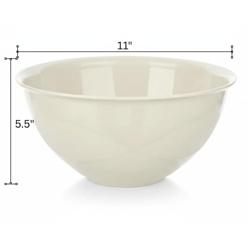 Tribello Large Mixing bowls 5-Quart 169oz - Plastic Salad/Mixing/Serving Bowl 1 pack - Image 1