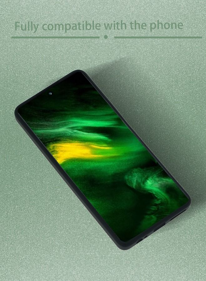 IAF Infinix Hot 30 Soft Silicone Gel Rubber Case Shockproof Matte Finish Back Cover Inner Fabric Lining full Camera Protection Case for Infinix Hot 30 (Black) - Image 2