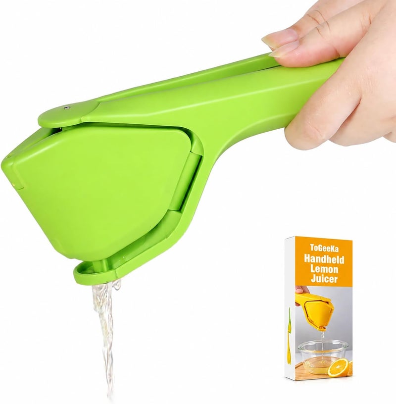 ToGeeKa Lemon Squeezer, Effortless Manual Flat Lime Juicer Squeezer, Hand Citrus Press, Folds Design For Saving Space Storage, Easy to Make Juice From Lemon, Lime, Cirtus, Orange, Fruits - Image 1