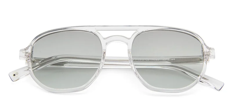 John Jacobs JJ Tints Full Rim Square Frame Polarized &amp; UV Protected Sunglasses JJ S13312 - 53mm - Transparent