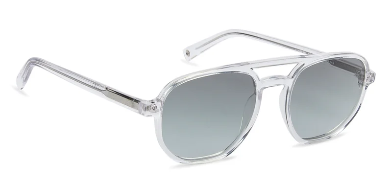 جون جاكوبس JJ Tints Full Rim Square Frame Polarized &amp; UV Protected Sunglasses JJ S13312 - 53mm - Transparent