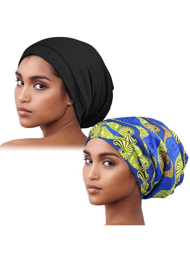 Alnorm Curly Hair Head Wrap For Sleeping Women Satin Scarf Turban  - Image 2