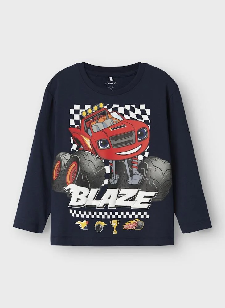 NAME IT KIds Printed Crew Neck T-Shirt