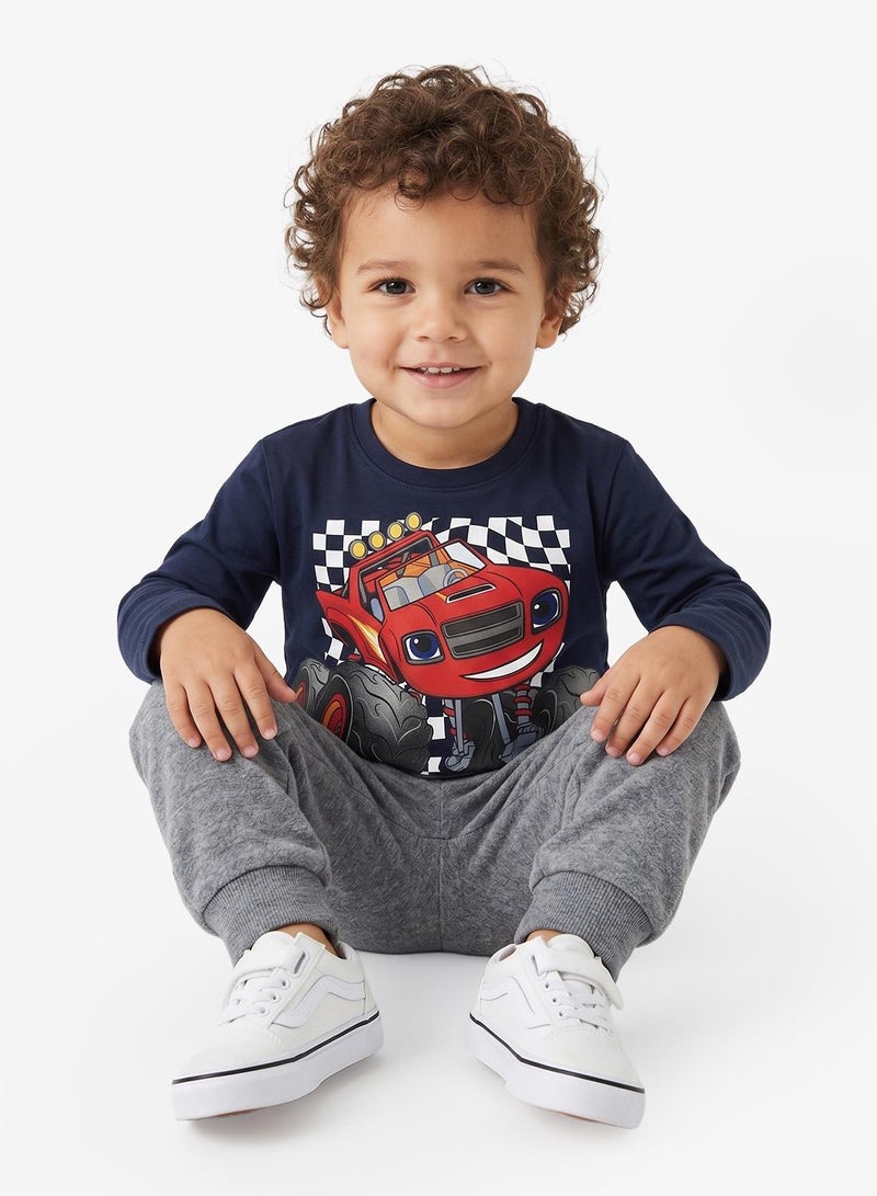 NAME IT KIds Printed Crew Neck T-Shirt - Image 1