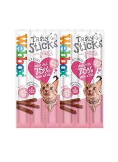 Webbox 6 PACK MIXED CAT STICKS CAT KITTEN MEATY STICK TREAT COD DUCK BEEF CHICKEN TURKEY SALMON  - Image 5