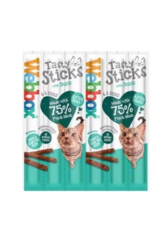 Webbox 6 PACK MIXED CAT STICKS CAT KITTEN MEATY STICK TREAT COD DUCK BEEF CHICKEN TURKEY SALMON  - Image 4