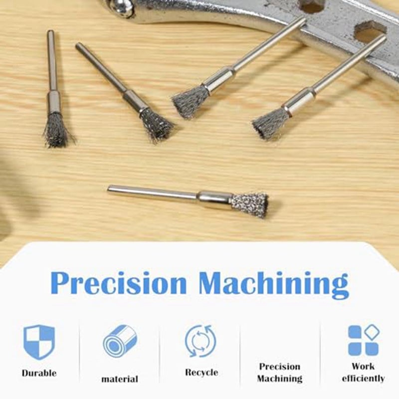 Extended Wire End Brush Pen For Rust Paint Removal Polishing Rotary Tool Accessory - Image 5