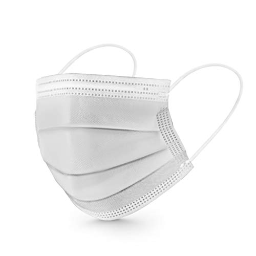 ASGARD Nonwoven Fabric Disposable Multilayer Protective Mask (White, Pack of 50) for Unisex - Image 2