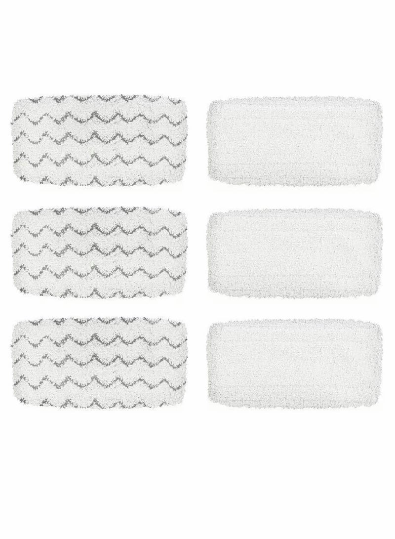 SYOSI BettaWell Steam Mop Refill Pads For Bissell 1252 1606670 1543 1652 1132M 1530 11326 Symphony Hard Floor Vacuum Steam Cleaner Series Pack Of 6  - Image 1