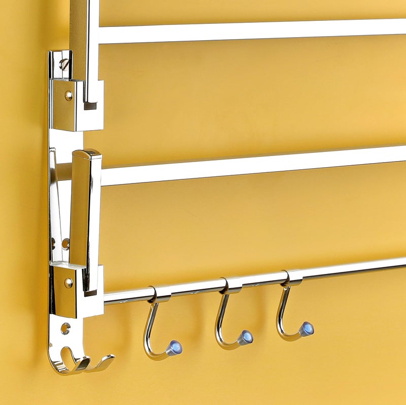 iSTAR Stainless Steel 24 Inch Long Heavy Double Folding Towel Rack for Bathroom/Towel Stand/Hanger/Rod/Towel Stand/Bathroom Accessories - Image 5