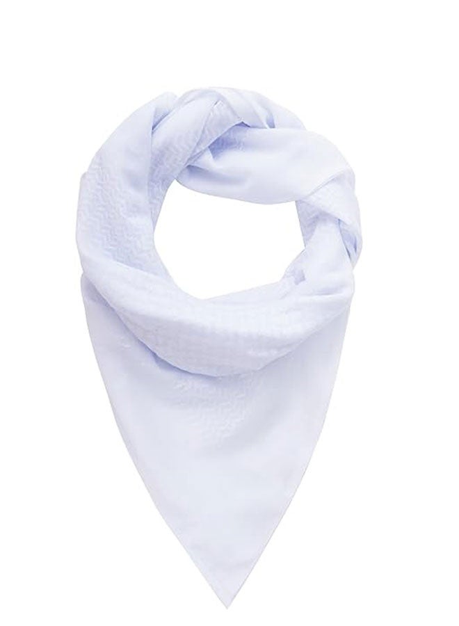 وهاواي Head Wrap Scarf Arabic Turban Tactical Desert Neck Headwear Wrap for Men Women, White 140X140cm - Image 4
