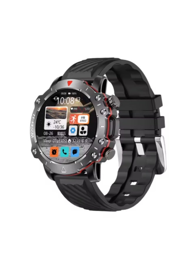 mpBLBERRI Sports Smart Watch with HD Display, Multi-Sport Modes, Waterproof Fitness Tracker, Health Monitoring, Long Battery Life Rubber Strap Smartwatch for Men - Image 1