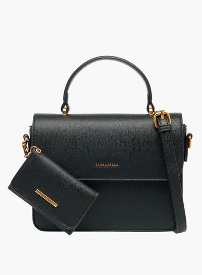 فلورا بيلا من شو إكسبرس Women Solid Satchel Bag with Detachable Strap and Wallet