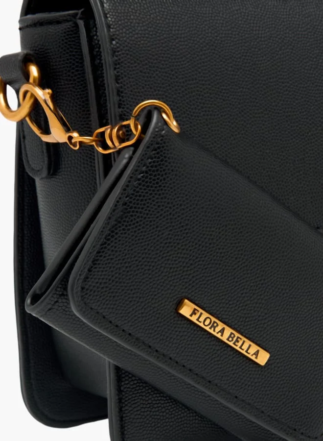 فلورا بيلا من شو إكسبرس Women Solid Satchel Bag with Detachable Strap and Wallet