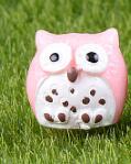 Generic Mini 4-Color Owl Moss Terrarium Resin Craft 5# Pink 