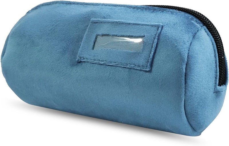 SCIKHEFT Velvet Bangle & Bracelet Organizers and Storage Small Jewelry Travel Organizer Roll, Compact Jewelry Case for Bangles, Bracelets, Watches(Light Blue) - Image 5