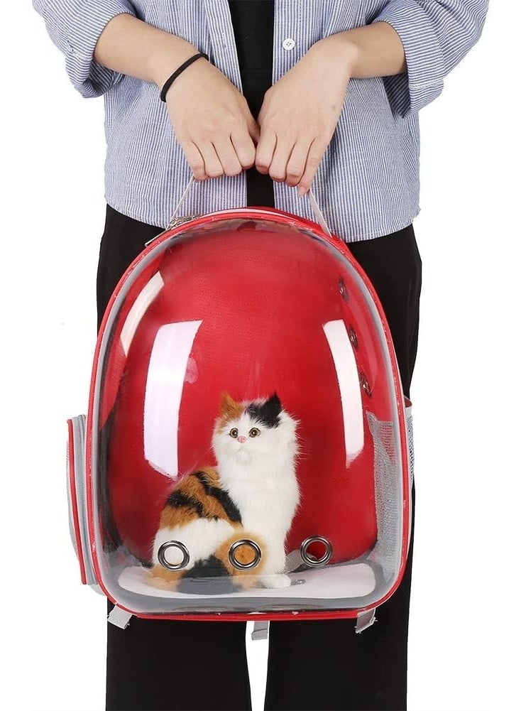 حقيبة ظهر محمولة للقطط - حقيبة سفر منتفخة بتصميم كبسولة فضائية - Image 2