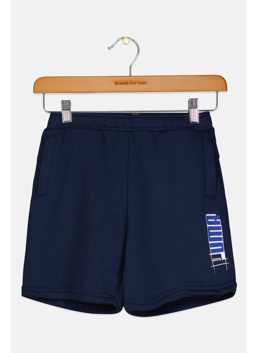 PUMA Kids Boy Sportswear Fit Training Short, Navy  - Image 1