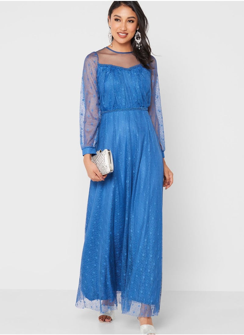 Khizana - Shimmer Net Gown - Image 1