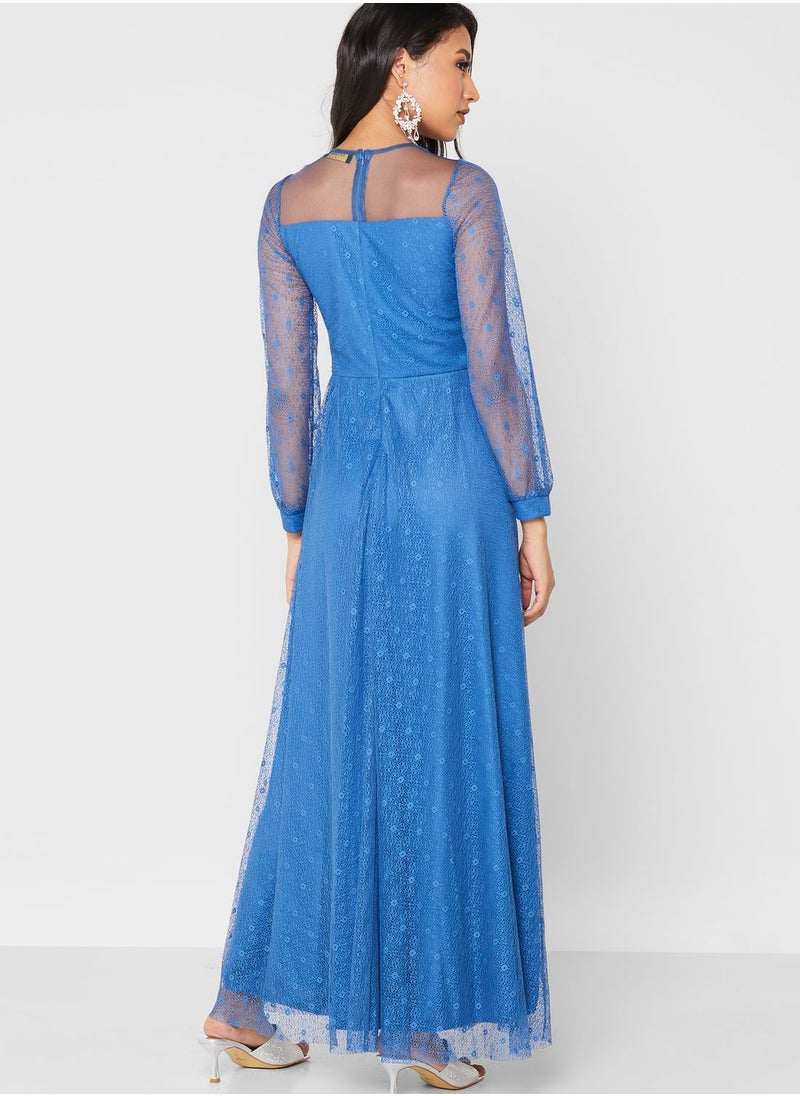 Khizana - Shimmer Net Gown - Image 1