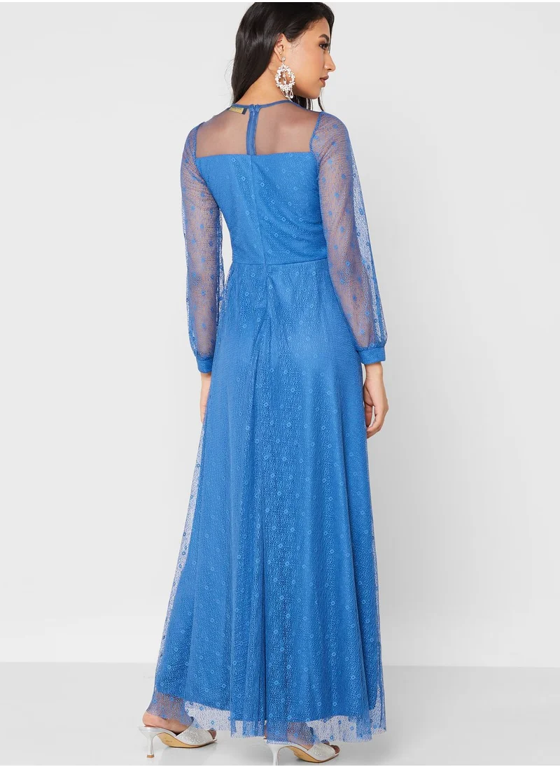 Khizana Shimmer Net Gown