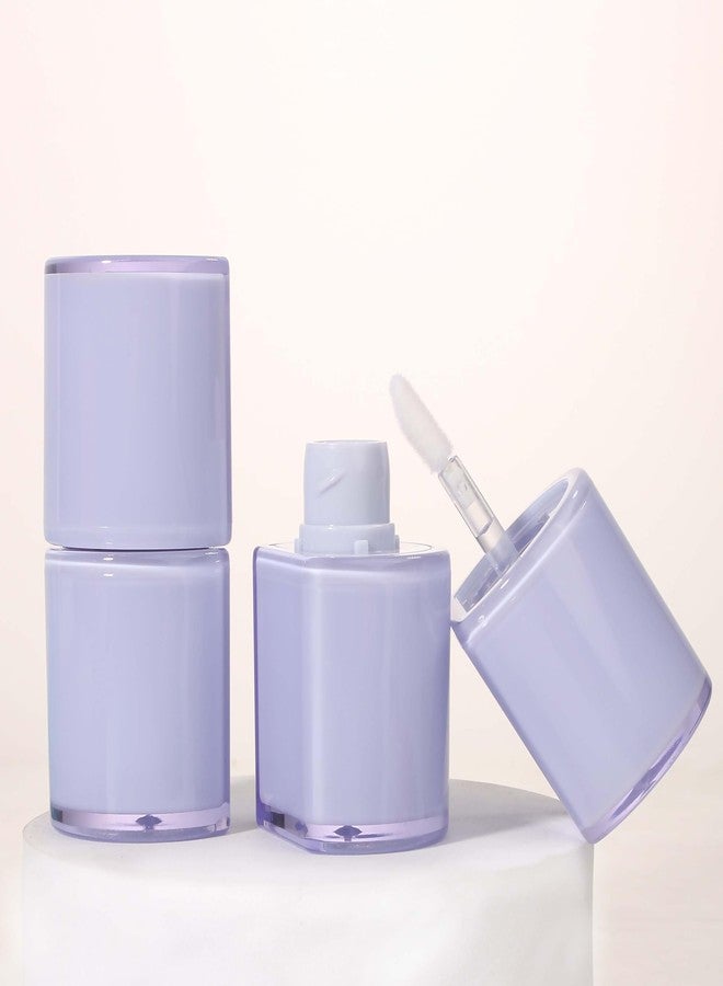 COSIDEA 12pcs 8ml semicircle empty lip gloss tubes bulk with wand large Blue sunproof lipgloss tube - Image 4