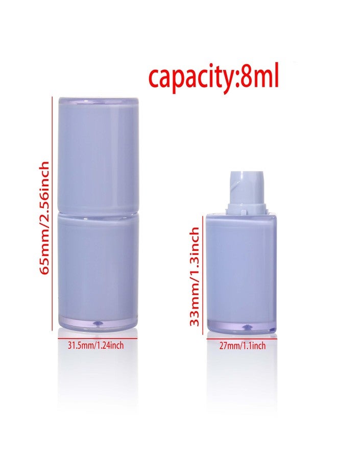 COSIDEA 12pcs 8ml semicircle empty lip gloss tubes bulk with wand large Blue sunproof lipgloss tube - Image 2