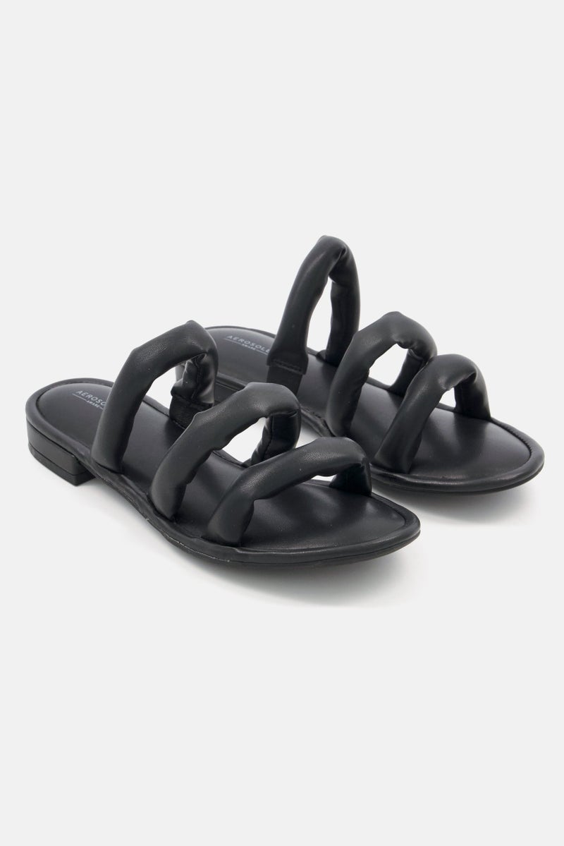 AEROSOLES أحذية مسطحة للنساء متوسطة الحجم، سوداء - Image 1