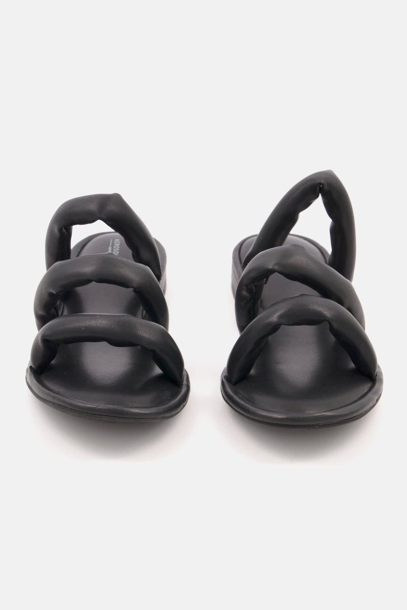 AEROSOLES أحذية مسطحة للنساء متوسطة الحجم، سوداء - Image 3