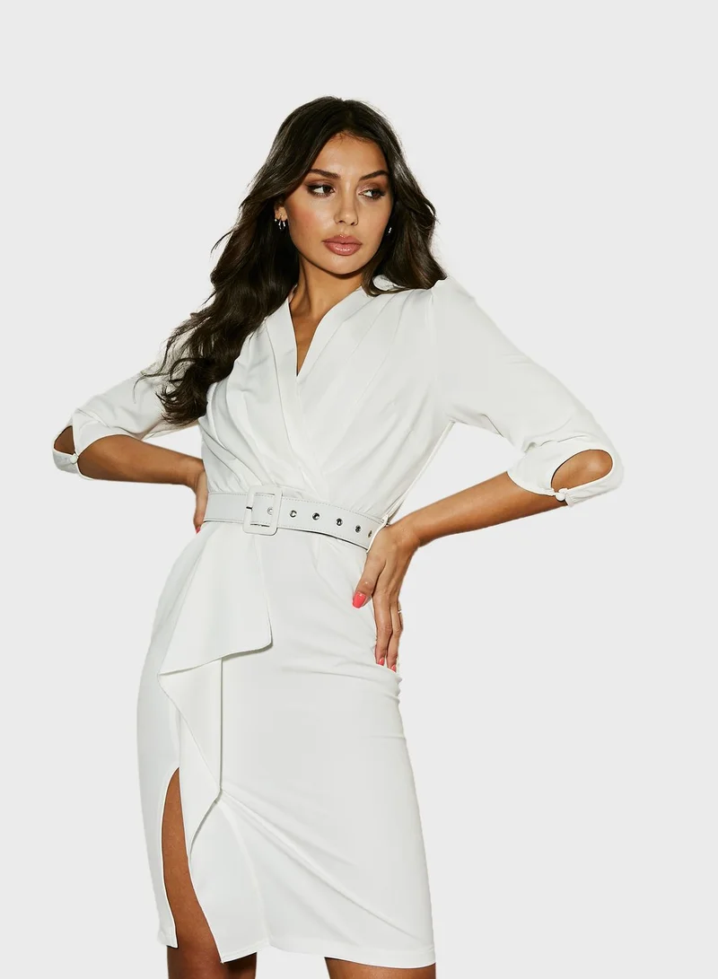 Paper Dolls Belted Dress