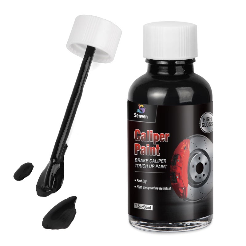 SENVEN Black Caliper Paint Brake Caliper Touch Up Paint Black Gloss High Temperature Heat Resistant 15oz - Image 3