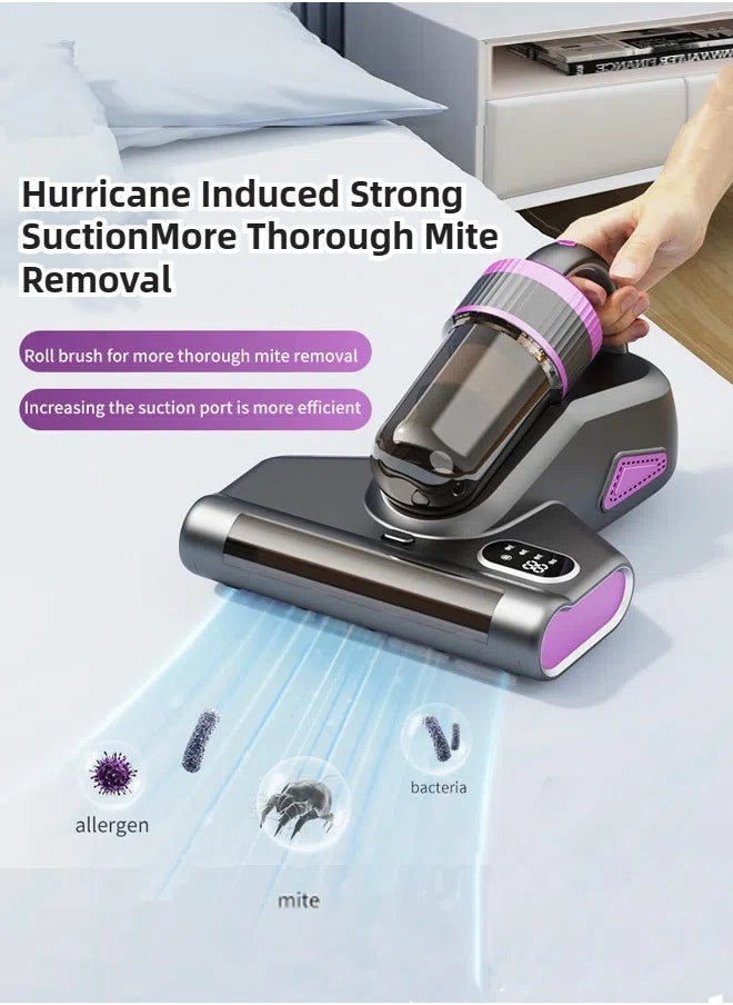 Joshberg Mite Remover Vacuum Cleaner,Anti-allergen Bed Vacuum Cleaner with UV-C Light & High Heating Tech,14000pa Strong Suction,Deep Cleaning Bed Vacuum for Sofa/Bed/Fabric Surface  - Image 2