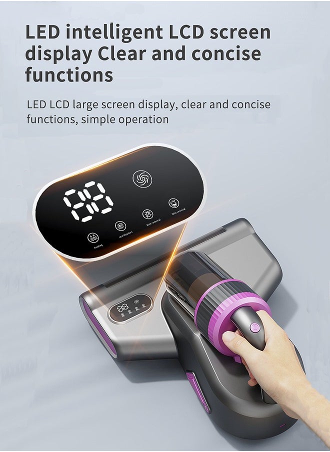 Joshberg Mite Remover Vacuum Cleaner,Anti-allergen Bed Vacuum Cleaner with UV-C Light & High Heating Tech,14000pa Strong Suction,Deep Cleaning Bed Vacuum for Sofa/Bed/Fabric Surface  - Image 4