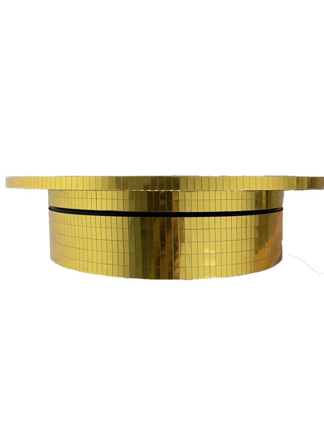 XIXI Two-way Electric Turntable Mirror 20cm Rotating Display Table Jewelry Rack Jewelry Mobile Phone Photography Display Rotating Turntable - Image 1