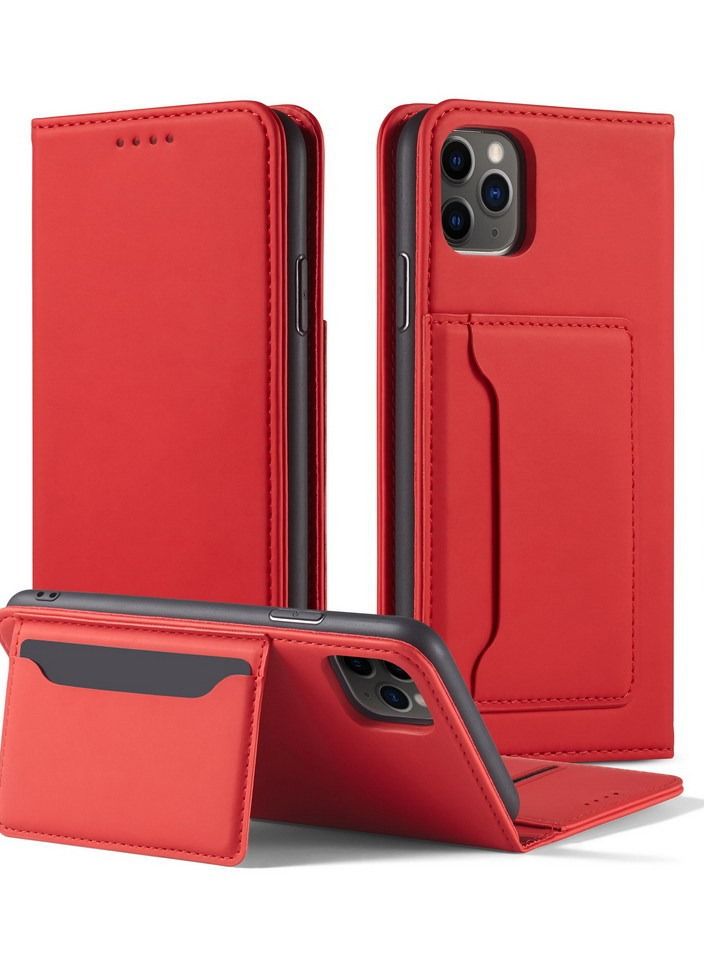 Loquat Suitable For iPhone Solid Color Flip Type Anti-fall Mobile Phone  Case - Image 1