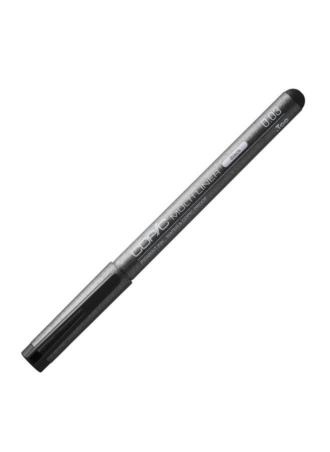 COPIC Markers Multiliner 0.03 Black Pigment Based Ink, 1 Count (Pack Of 1)  - Image 1