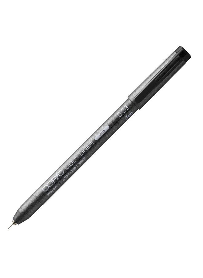 COPIC Markers Multiliner 0.03 Black Pigment Based Ink, 1 Count (Pack Of 1)  - Image 2