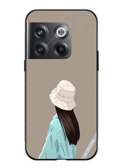 Protective Case Cover For OnePlus Ace Pro Brown Hat Girl Design Multicolour