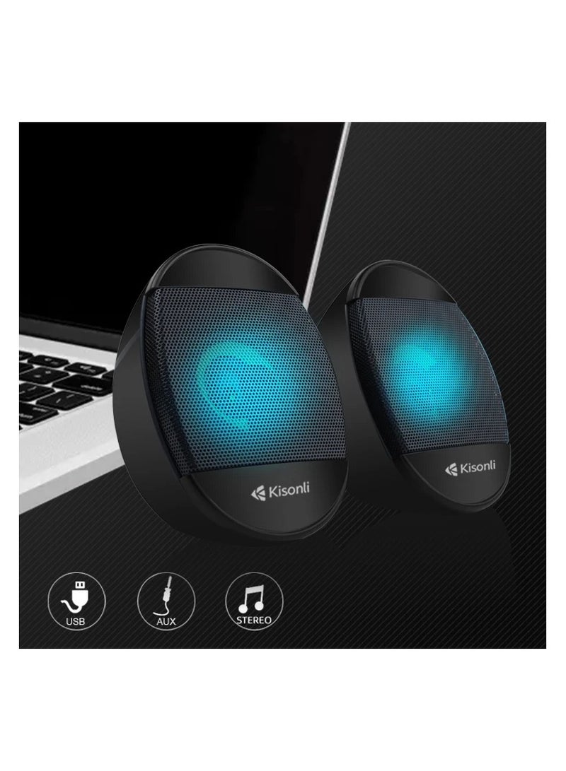 Kisonli Kisonli L-7070 Multimedia Speaker – Compact Design with LED Accent  - Image 5