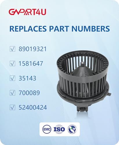 GVPART4U Front Blower Motor for 2000 2001 2002 2003 2004 2005 2006 Chevy Tahoe Silverado Avalanche Suburban, 2000-2006 GMC Sierra Yukon, 2003-2006 Cadillac Escalade Without Resistor - Image 3