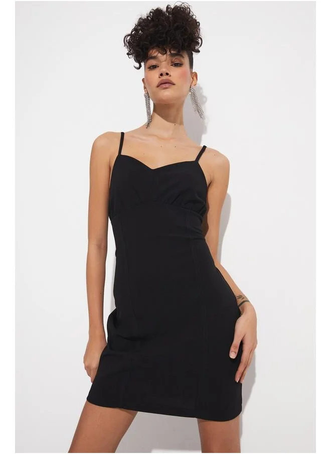 جون June Knit Crepe Dress